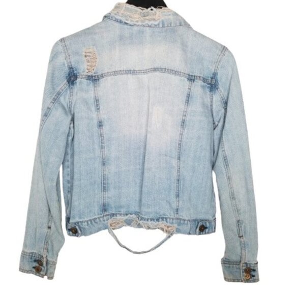 Highway Jeans Distressed Destroyed Trucker Jacket - Picture 7 of 8
